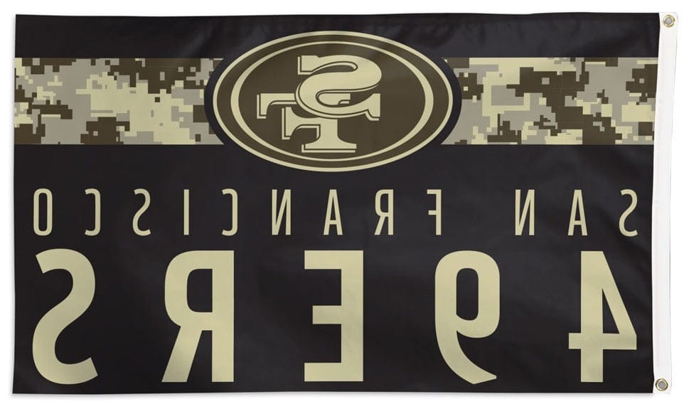 San Francisco 49ers Flag 3x5 Digi Camo Military heartlandflags