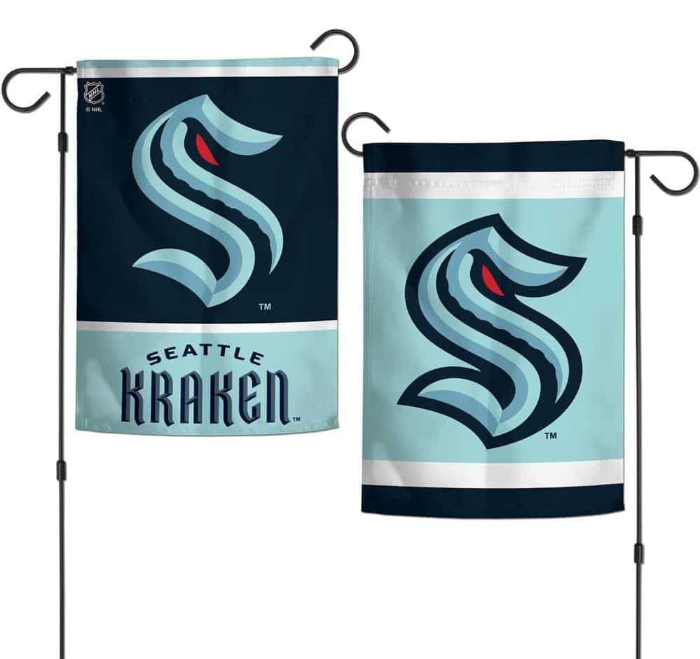 Seattle Kraken Garden Flag 2 Sided Hockey heartlandflags