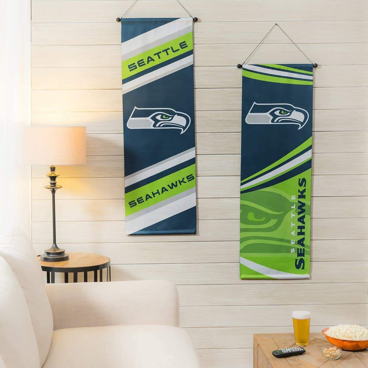 Seattle Seahawks Flag 2 Sided Wall Banner with Dowell heartlandflags