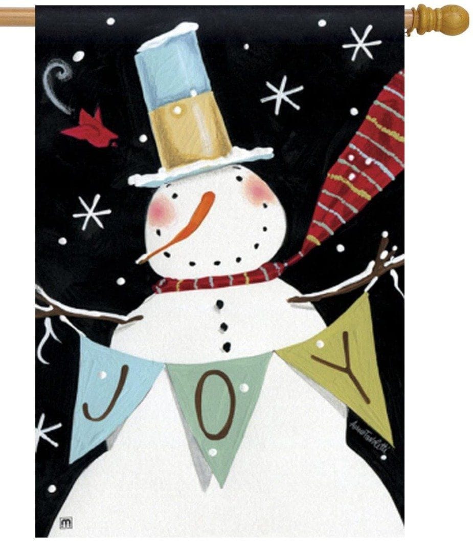 Snowman Celebration Flag Christmas Banner heartlandflags