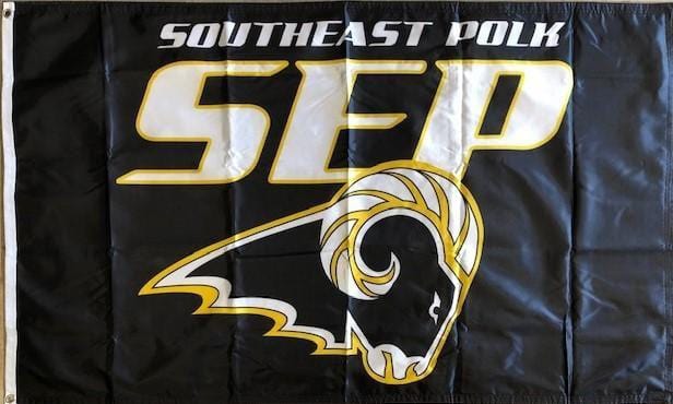 Southeast Polk Rams Flag 2 Sided 3x5 SEP