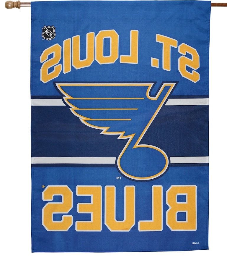 St Louis Blues Flag Vertical Banner heartlandflags