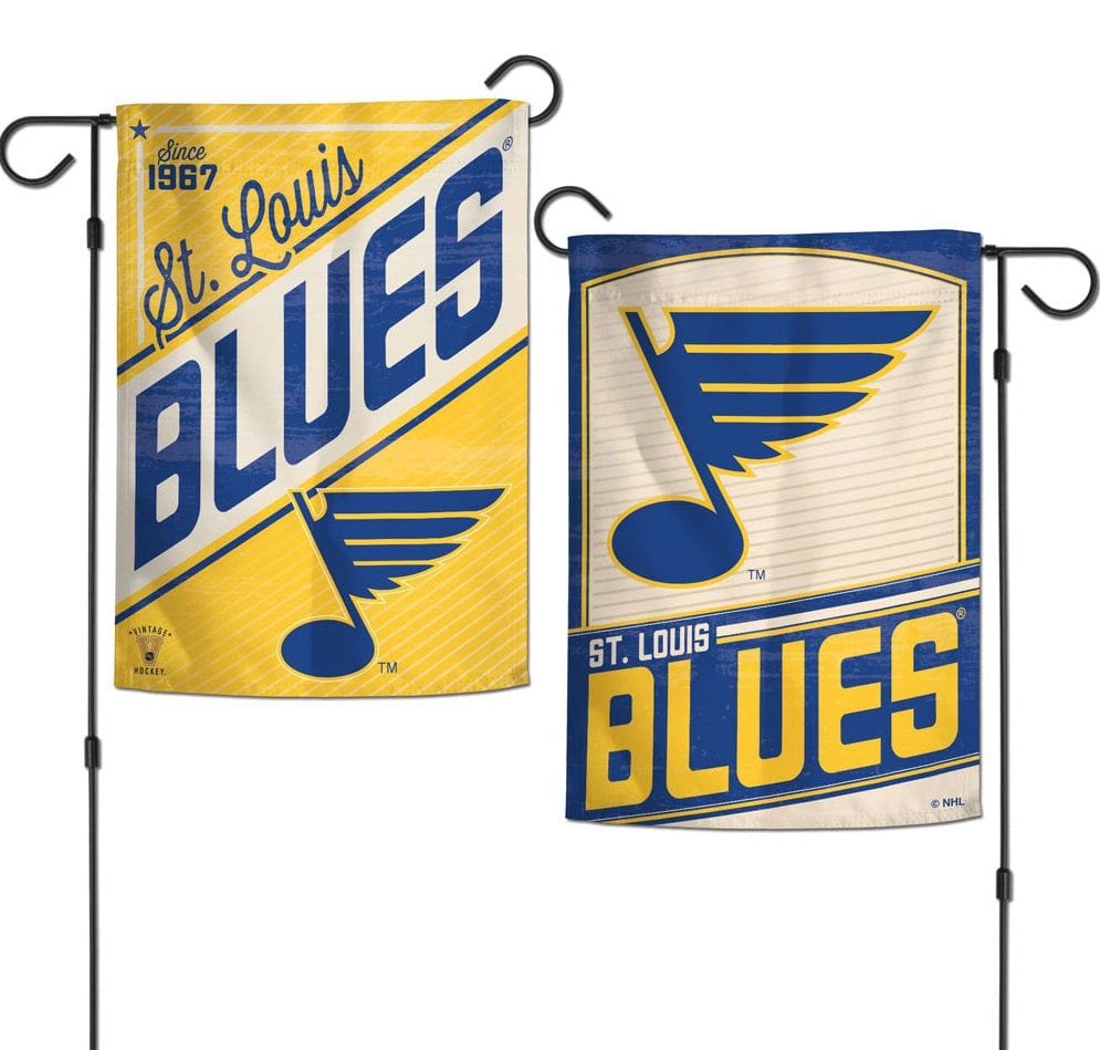 St Louis Blues Garden Flag 2 Sided Vintage Logo Hockey heartlandflags