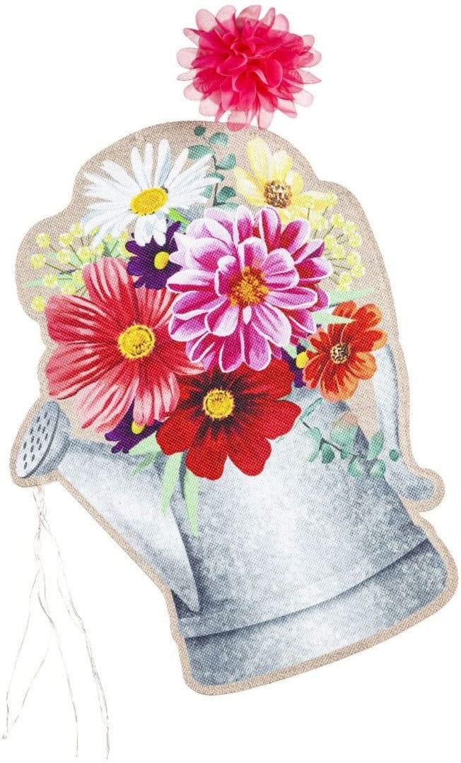 Summer Floral Watering Can LED Window Decoration heartlandflags
