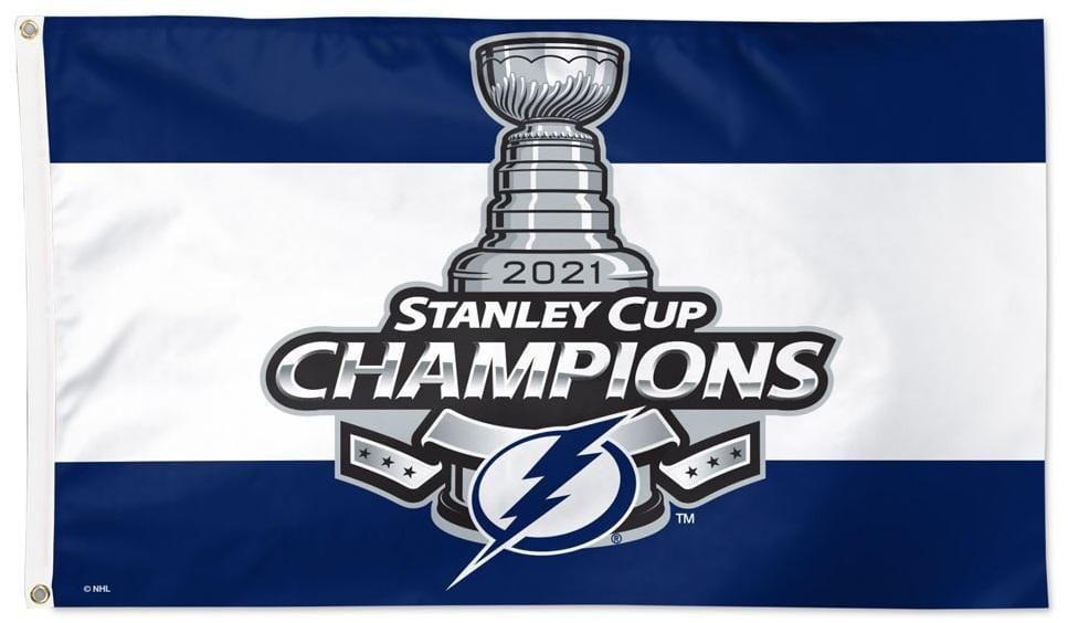 Tampa Bay Lightning Flag 3x5 Stanley Cup Champions 2021 heartlandflags