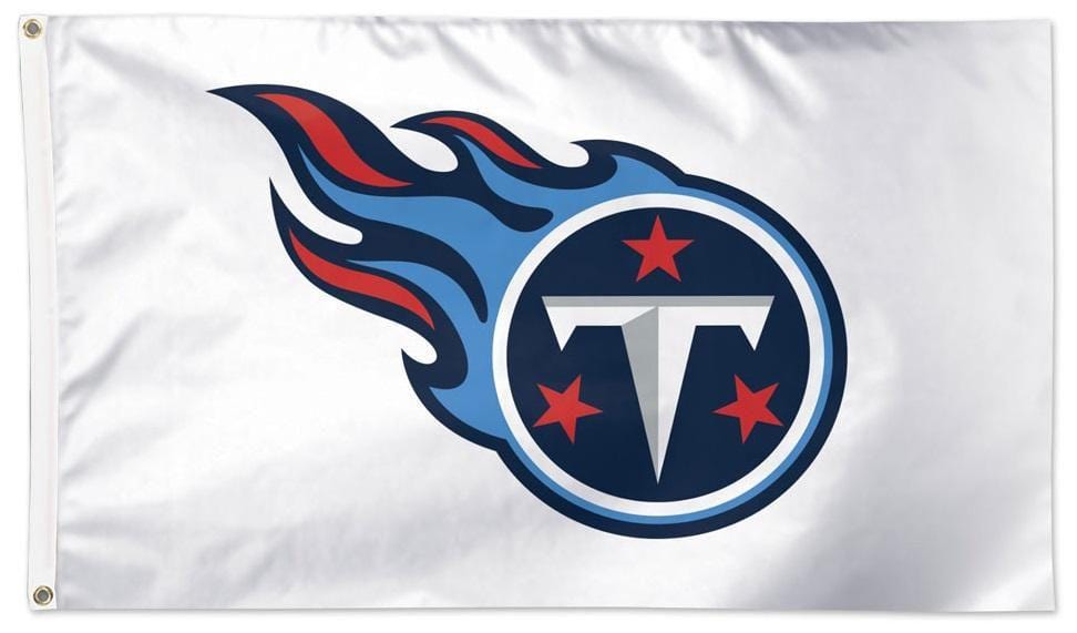 Tennessee Titans Flag 3x5 Logo White heartlandflags