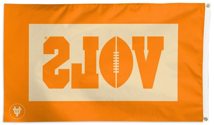 Tennessee Volunteers Flag 3x5 Retro VOLS Logo Orange heartlandflags