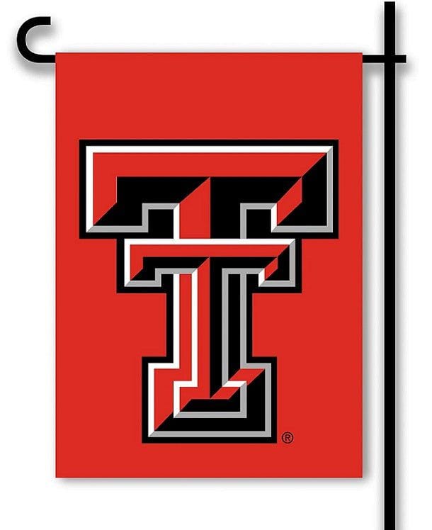 Texas Tech Red Raiders Garden Flag 2 Sided Logo heartlandflags