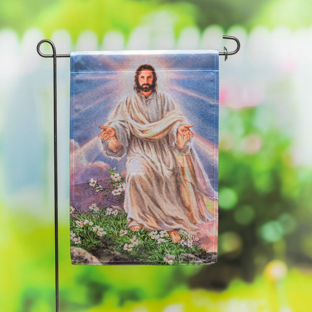 The Resurrection Easter Garden Flag 2 Sided heartlandflags