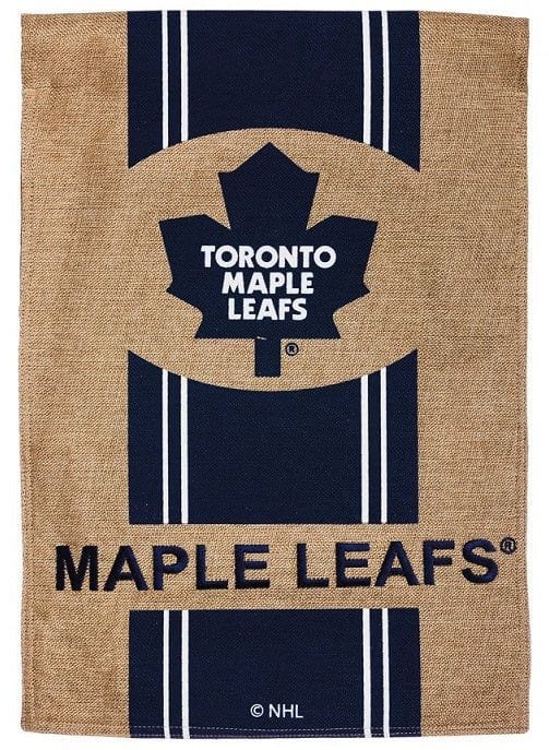 Toronto Maple Leafs Garden Flag 2 Sided Burlap heartlandflags