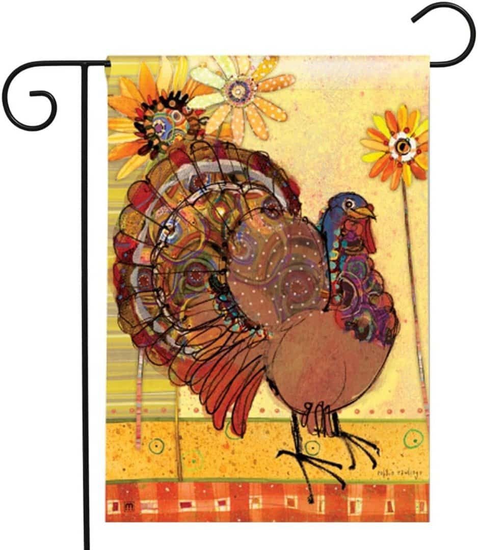 Trendy Tom Garden Flag 2 Sided Thanksgiving heartlandflags