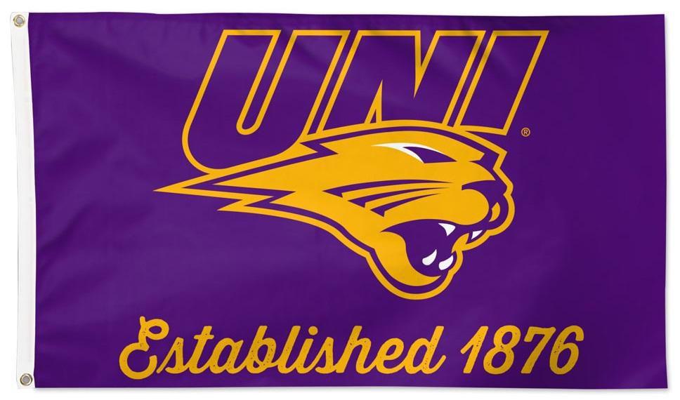 UNI Panthers Flag 3x5 Established 1876 heartlandflags