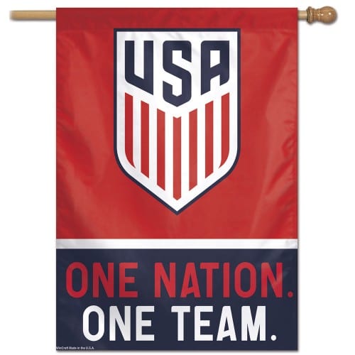 USA Soccer Flag One Nation One Team House Banner heartlandflags