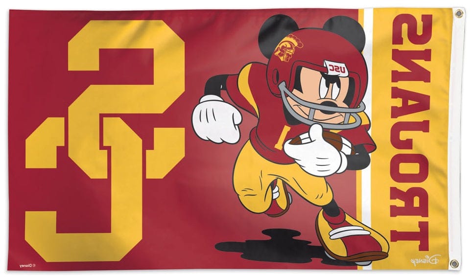 USC Trojans Flag 3x5 Mickey Mouse Disney heartlandflags