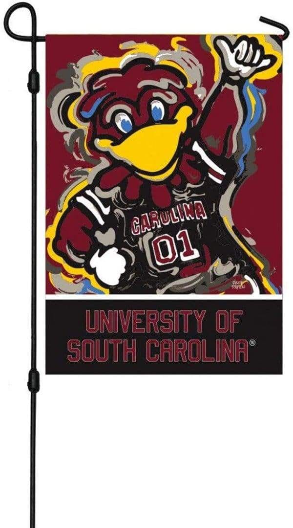 University South Carolina Garden Flag 2 Sided Justin Patten Gamecocks heartlandflags