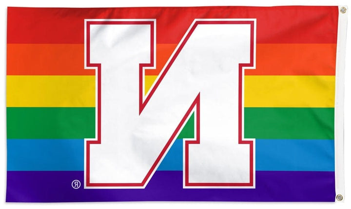 University of Nebraska Flag 3x5 Pride Rainbow heartlandflags