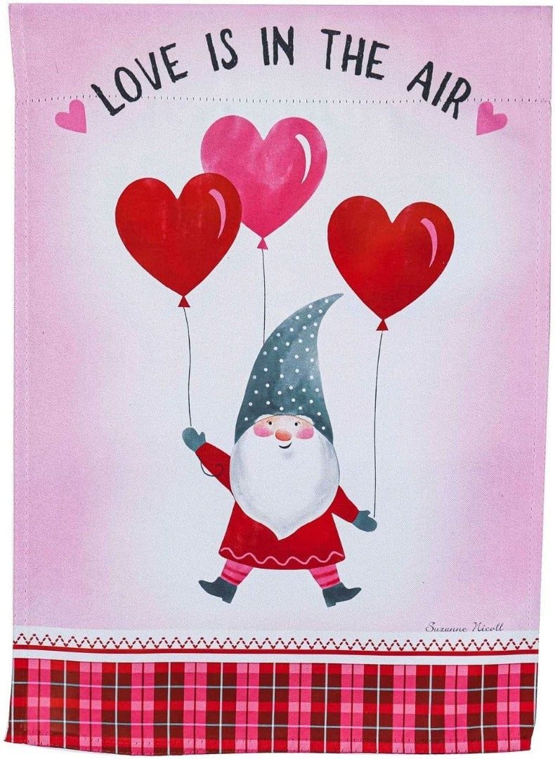 Valentine Love Gnome Garden Flag 2 Sided Decorative heartlandflags