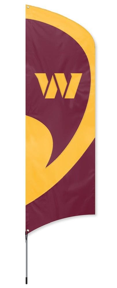 Washington Commanders Tall Team Feather Flag with Flagpole heartlandflags