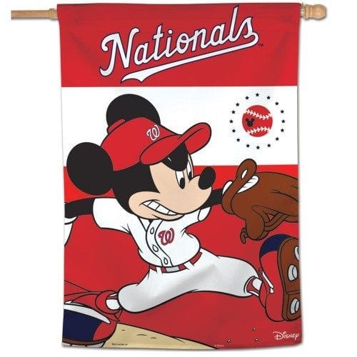 Washington Nationals Flag Mickey Mouse Baseball House Banner heartlandflags