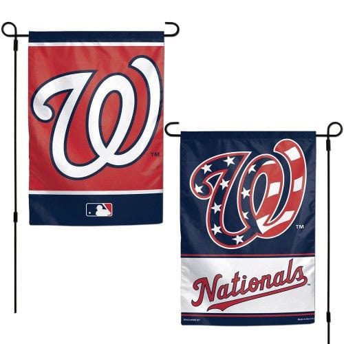 Washington Nationals Garden Flag 2 Sided Design heartlandflags