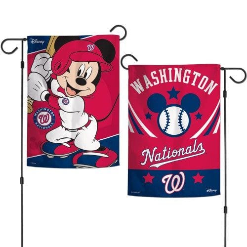 Washington Nationals Garden Flag 2 Sided Mickey Mouse heartlandflags