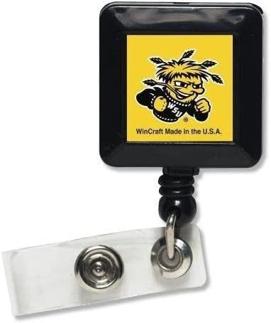 Wichita State Shockers Reel Retractable Name Badge Holder heartlandflags