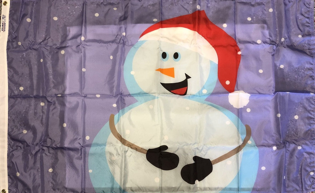 Winter Snowman Christmas Flag 3x5 Holiday heartlandflags