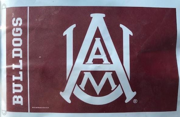 Alabama A&M Flag 3x5 Logo D-Rings 743369 Heartland Flags