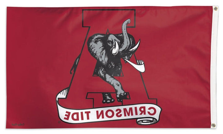 Alabama Crimson Tide Flag 3x5 Big Al Logo Vintage Vault 08600118 Heartland Flags