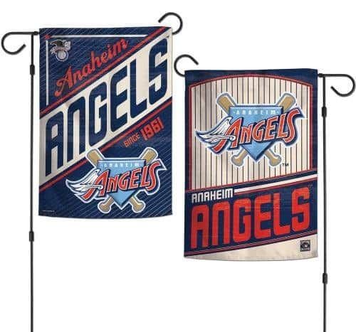 Anaheim Angels Garden Flag 2 Sided Cooperstown Logo 05981319 Heartland Flags