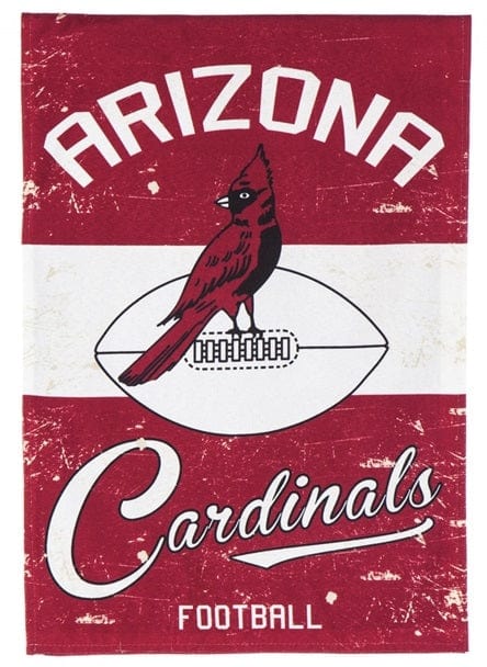 Arizona Cardinals Garden Flag Distressed Throwback Logo 14L3800VINT Heartland Flags