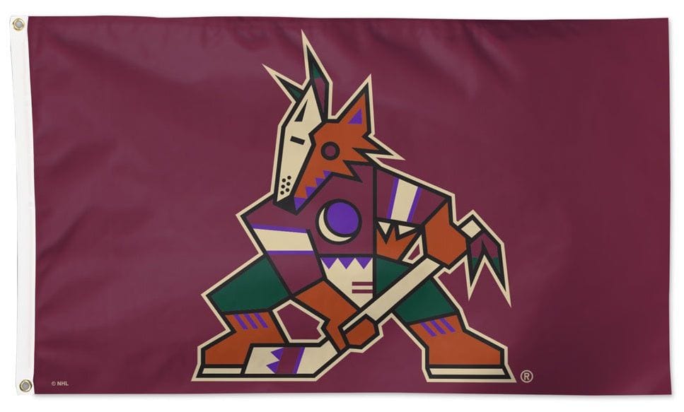 Arizona Coyotes Flag 3x5 Logo 02469122 Heartland Flags