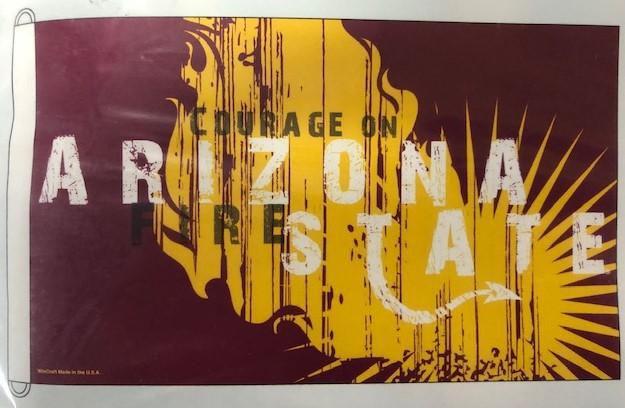 Arizona State Flag 3x5 Courage On Fire D Rings 485964 Heartland Flags