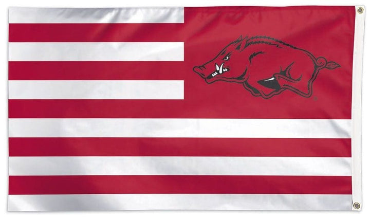 Arkansas Razorbacks Flag 3x5 Stripes Americana 03646115 Heartland Flags