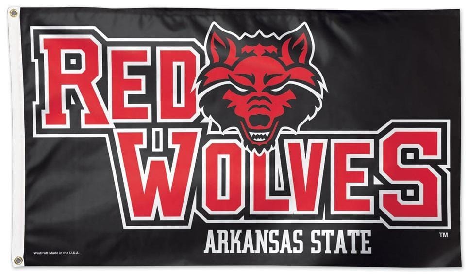 Arkansas State Red Wolves Flag 3x5 Logo 01907215 Heartland Flags