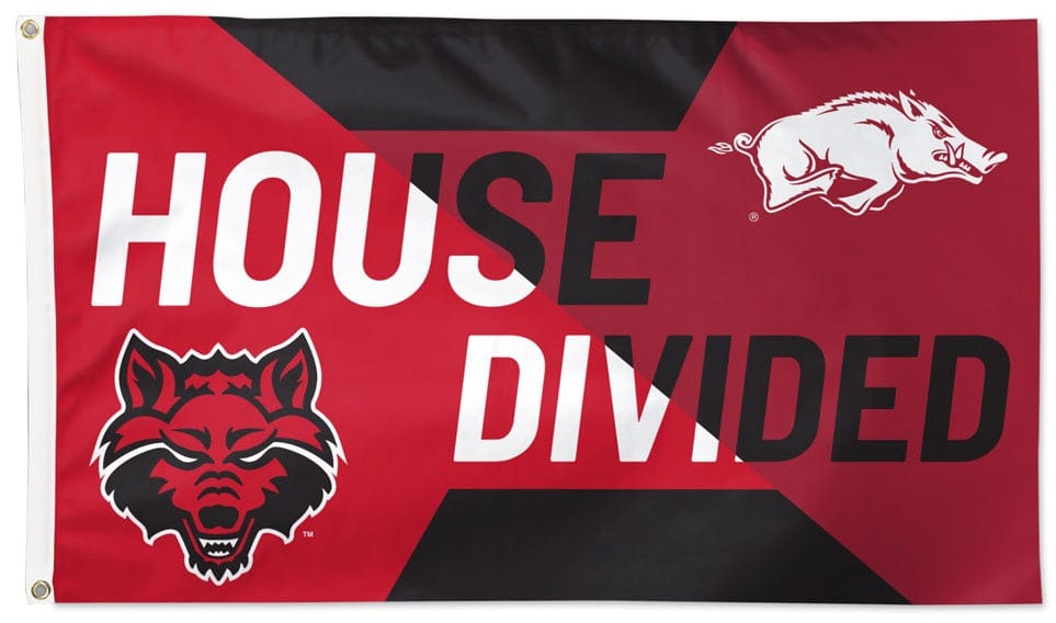 Arkansas vs Arkansas State Flag 3x5 House Divided Rivalry 53284322 Heartland Flags