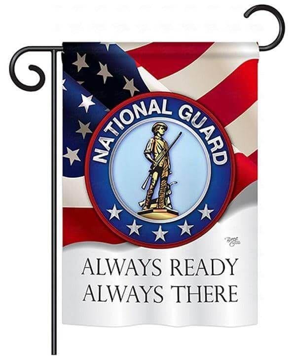 Army National Guard 2 Sided Garden Flag Always Ready Always There 58020 Heartland Flags