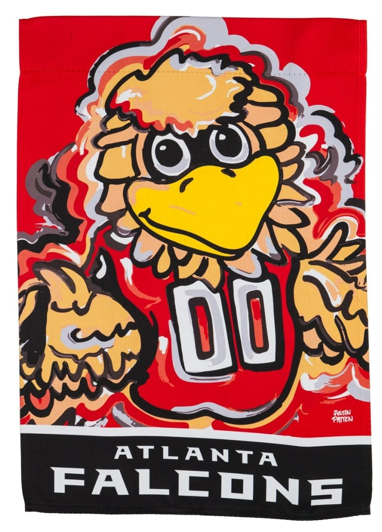 Atlanta Falcons Garden Flag 2 Sided Justin Patten Logo 14S3801JPA Heartland Flags