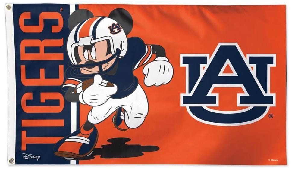 Auburn Flag 3x5 Mickey Mouse Football AU 79689117 Heartland Flags