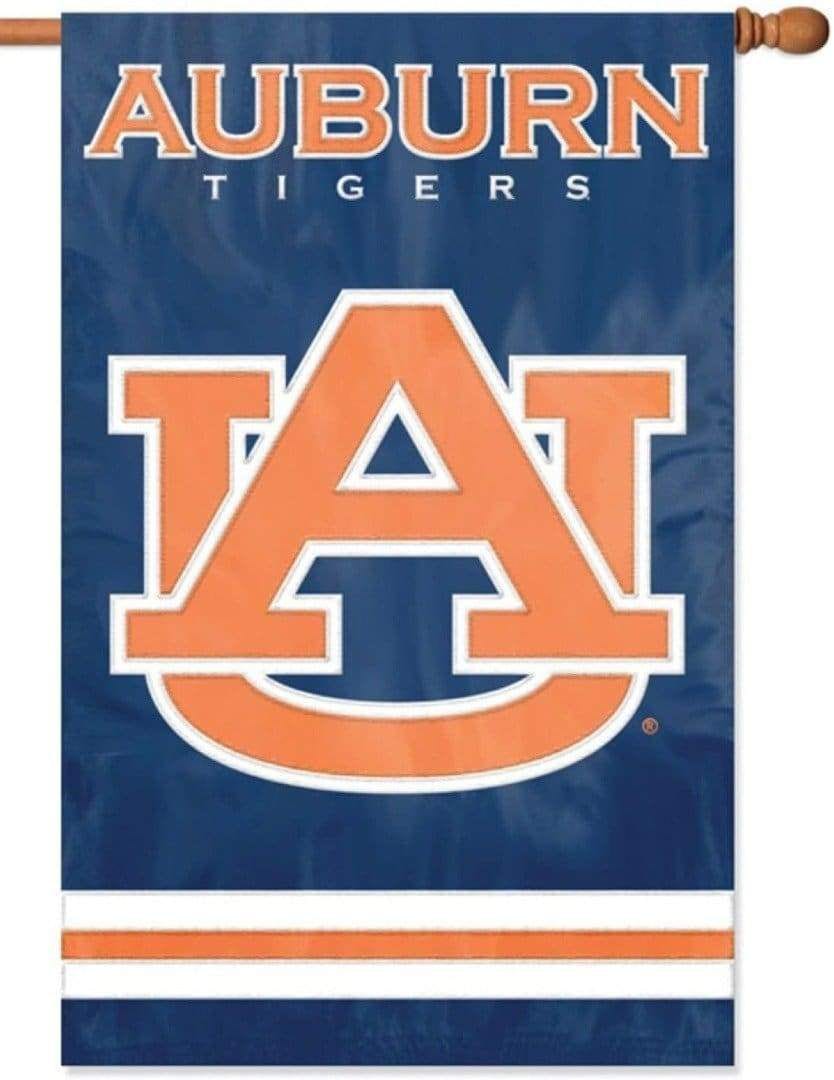 Auburn Tigers Flag 2 Sided Applique Banner AFAU Heartland Flags