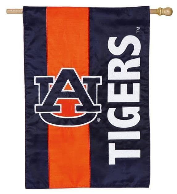 Auburn Tigers Flag 2 Sided Embellished AU Applique House Banner 15SF928 Heartland Flags