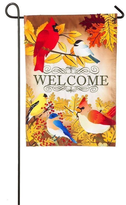 Autumn Song Bird 2 Sided Fall Garden Flag 14L4504 Heartland Flags