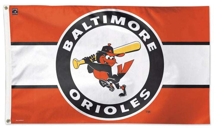 Baltimore Orioles Flag 3x5 Retro Throwback Cooperstown 04415419 Heartland Flags