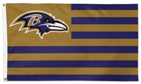 Baltimore Ravens Flag 3x5 Americana Patriotic Stripes 67188117 Heartland Flags