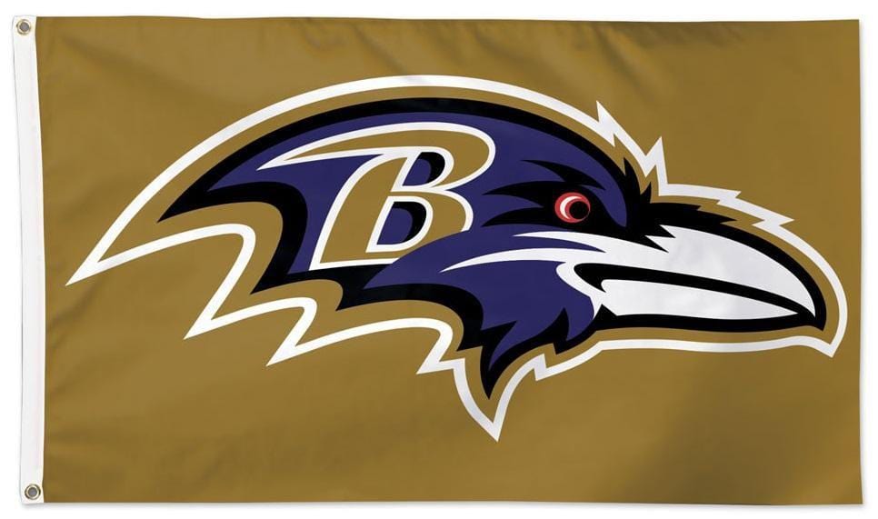 Baltimore Ravens Flag 3x5 Gold 32443321 Heartland Flags