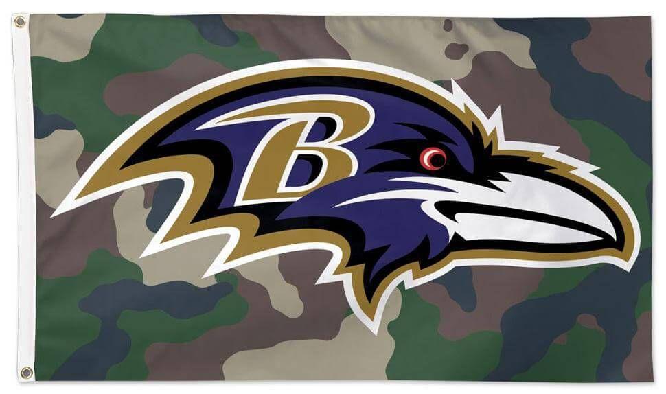 Baltimore Ravens Flag 3x5 Military Camo 32439321 Heartland Flags