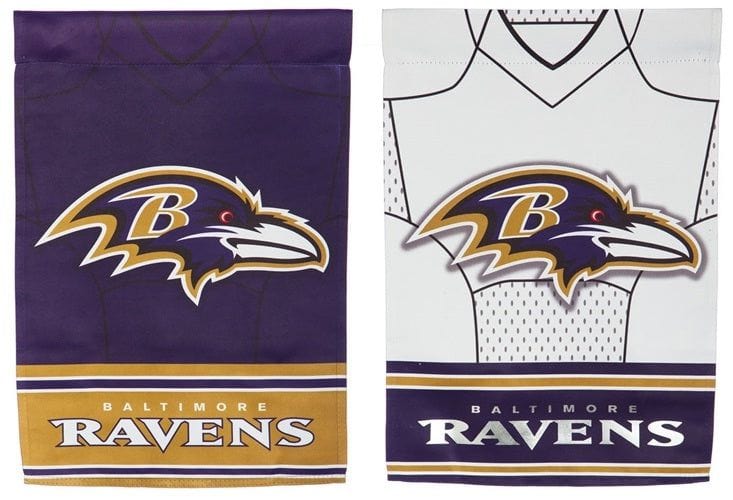 Baltimore Ravens Garden Flag 2 Sided Foil Jersey 14S3802BLJ Heartland Flags