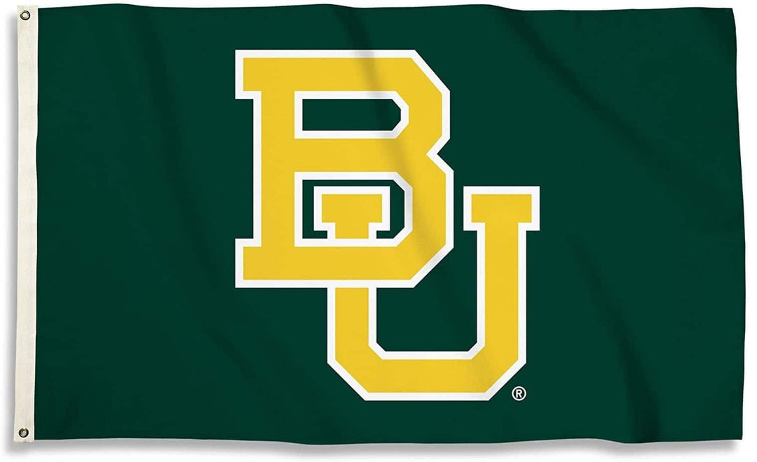 Baylor University Flag 3x5 BU Logo Green 95585 Heartland Flags
