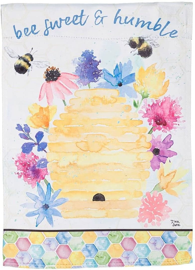 Bee Sweet Bee Humble Garden Flag 2 Sided Inspirational 14S10308 Heartland Flags