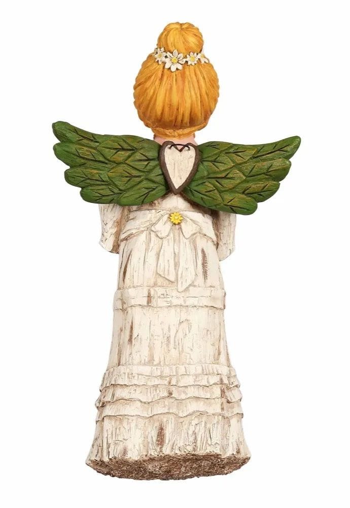 Big Hearted Garden Angel Figurine Wings of Whimsy WW022 Heartland Flags
